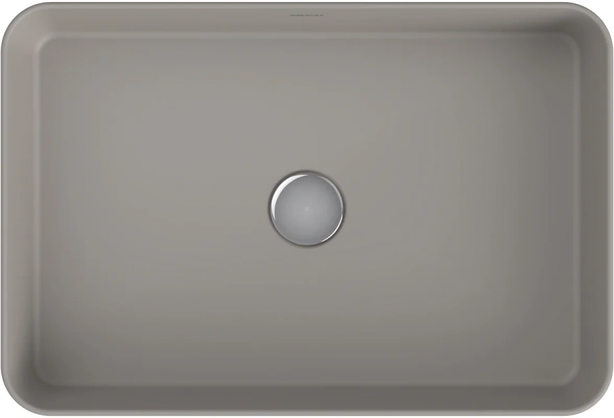 Раковина BERGES Ego 55 см матовый серый, накладные (на столешницу), пристенные - фото 3