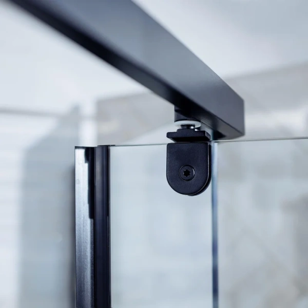 Душевой уголок BERGES Solo 100x100 см профиль черный, современные, hi-tech - фото 3