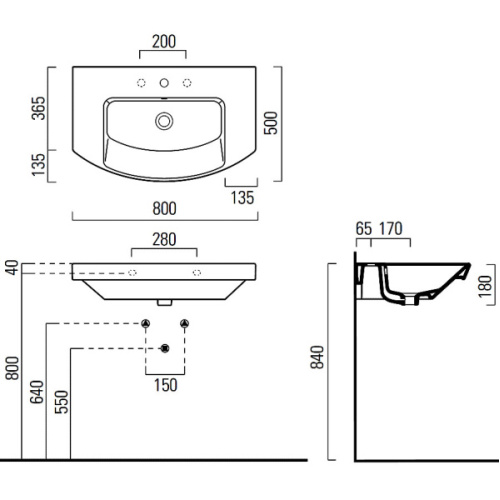 Раковина GSI Modo 7722 - фото 4
