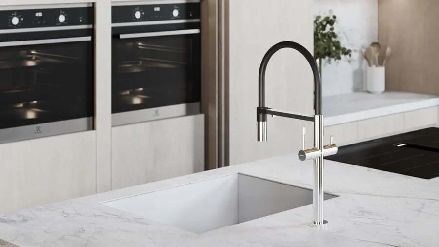 Смеситель для кухни Boheme Uno shine gun metal - фото 3