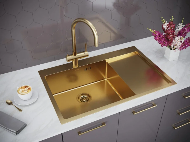 Мойка для кухни Paulmark Atlan 78 см правая, прямоугольной формы - фото 4