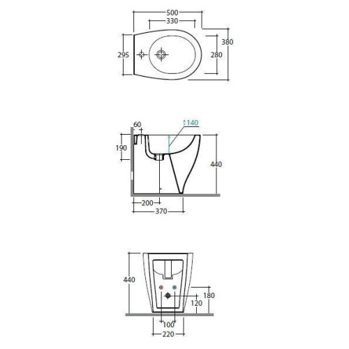 Биде напольное Globo Bowl+ BP010 - фото 4