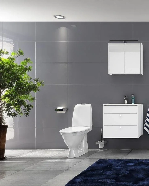 Унитаз компакт Gustavsberg Nautic, с нижним подводом воды - фото 7