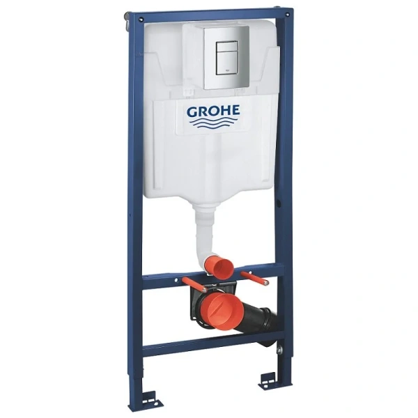 Унитаз с инсталляцией Grohe Rapid SL клавиша хром - фото 4