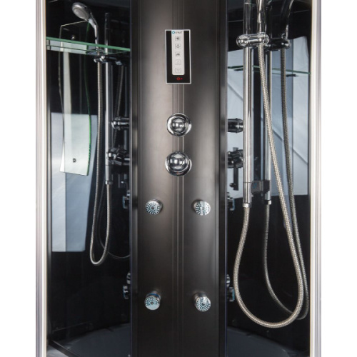 Душевая кабина, высокий поддон, Erlit Eclipse ER 5710TP-C24 100, стеклянные, тонированные - фото 7