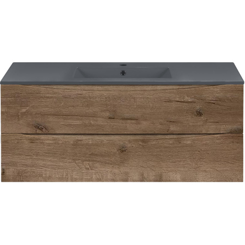 Тумба под раковину подвесная Vincea Mia 120,9 см V.Oak, моноблок - фото 5