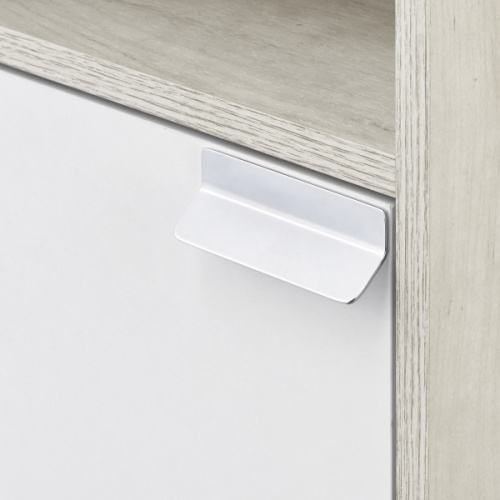 Шкаф подвесной Акватон Флай 35 см белый/дуб крафт, левый, пристенные, низкие - фото 6