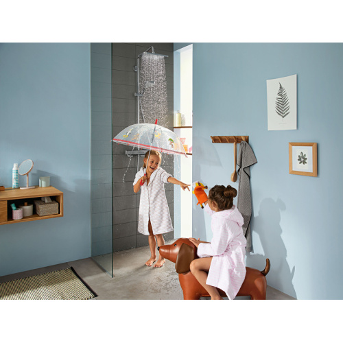 Душевая стойка Hansgrohe Croma E хром, настенные - фото 7