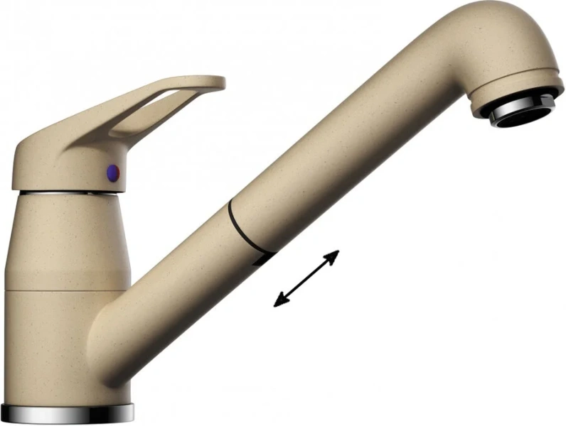 Смеситель для кухни Omoikiri Tateyama-S 49941 с выдвижным изливом - фото 3