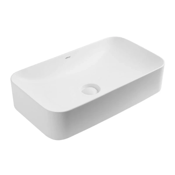 Раковина Abber Rechteck 60 см белая матовая - фото 1