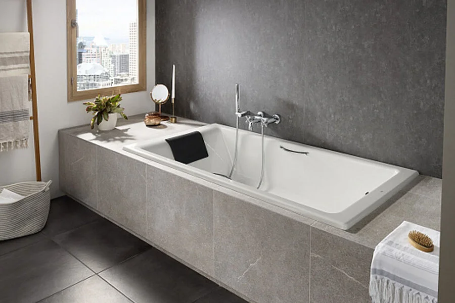 Ванна Roca Belice 175x85 см с ручками и подголовником - фото 3