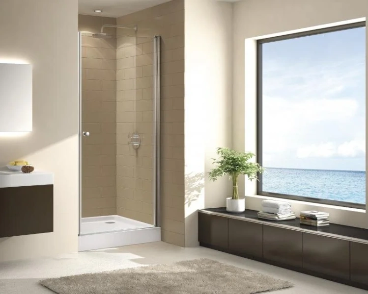 Душевая дверь в нишу Cezares Eco 95 см стекло прозрачное, распашные - фото 6