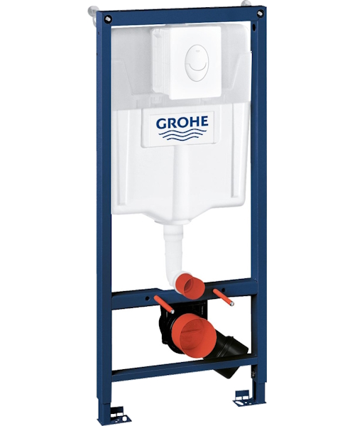 Инсталляция для унитаза Grohe Rapid SL с кнопкой альпин-белый - фото 1