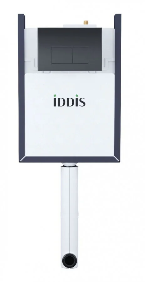 Бачок скрытого монтажа IDDIS Optima Home кнопка смыва черная - фото 3