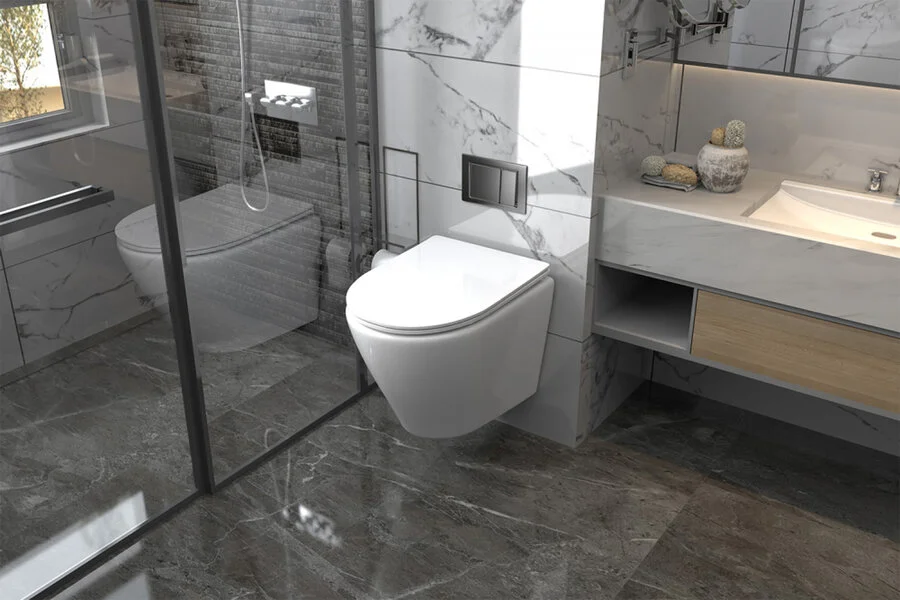 Унитаз подвесной Abber Bequem AC1102 безободковый, с микролифтом - фото 8