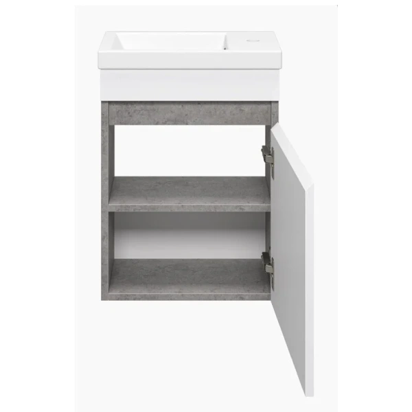 Тумба с раковиной Misty Ронда П-Рон-01040-0521 40 см подвесная - фото 3