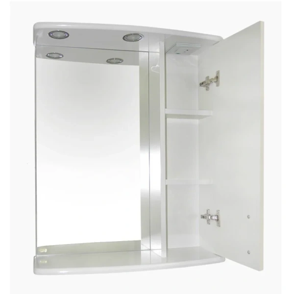 Зеркальный шкаф с подсветкой Misty Астра 60 см левый, под выключатель - фото 7