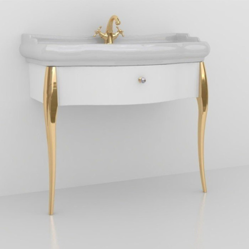 Раковина консоль Kerasan Retro 105001 100 см с ящиком - фото 1