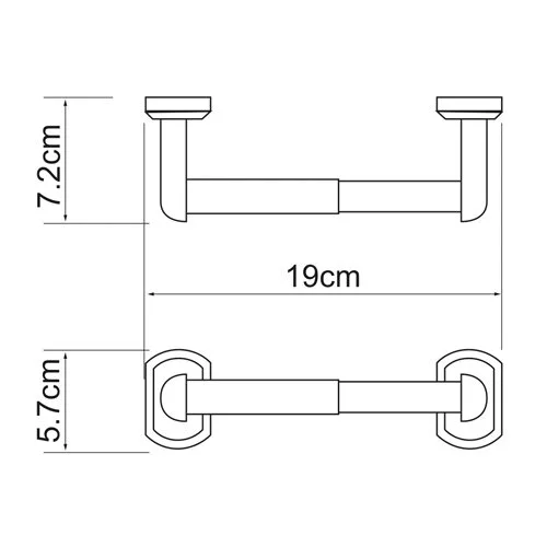 Бумагодержатель WasserKRAFT Oder хром - фото 2