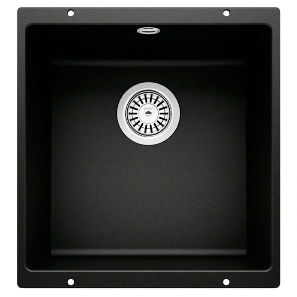 Мойка для кухни Blanco Rotan 400-U 43 см черная - фото 1