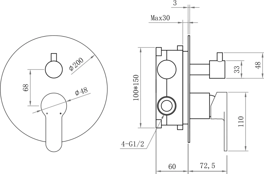 Душевой комплект BERGES Ventas хром, хром index_1 - фото 8