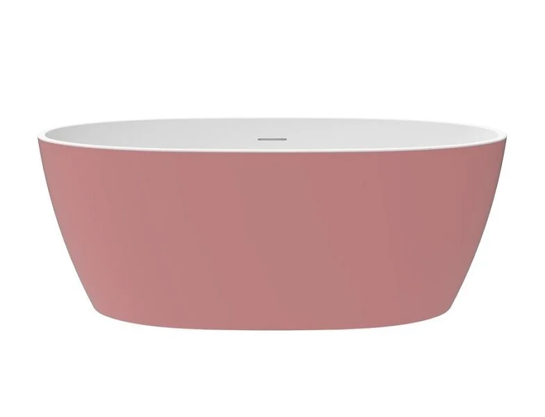 Ванна акриловая Corpa Nera Bosso CN130103, 170 х 76 см, розовый матовый, овальные - фото 5