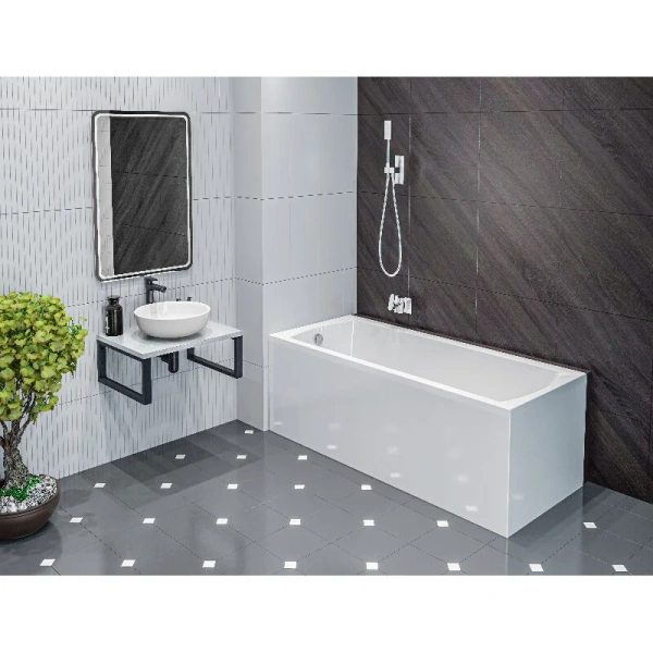 Ванна акриловая 1MarKa Modern 01мод1270кп, 120 x 70 см, цвет белый, в наличии - фото 10