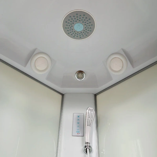 Душевая кабина Deto L 100x100 см с электрикой, стеклянные, рифленые, узорчатые - фото 7