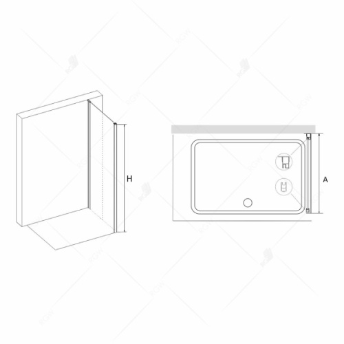 Душевая перегородка RGW Z-12 100 см прозрачное стекло - фото 3