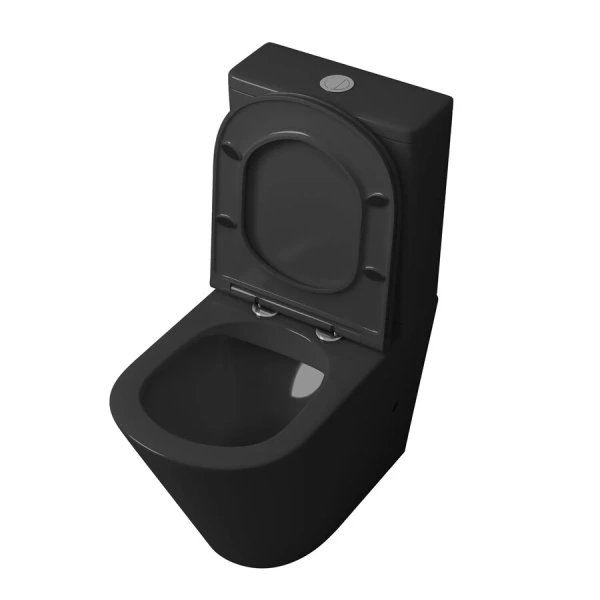 Унитаз компакт Grossman черный, напольные - фото 3