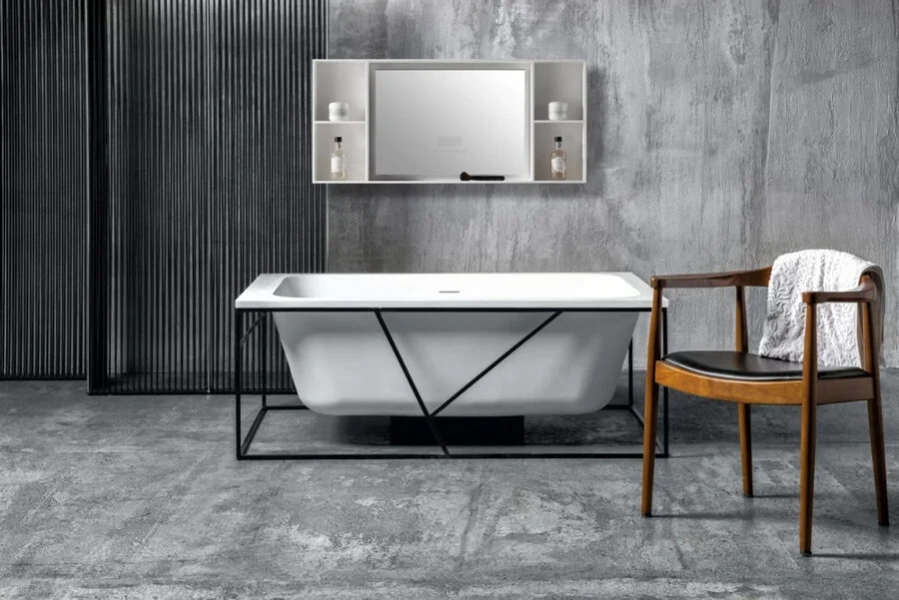 Ванна из искусственного камня NTBagno Sella NT304, 148 х 98 см, прямоугольные - фото 5