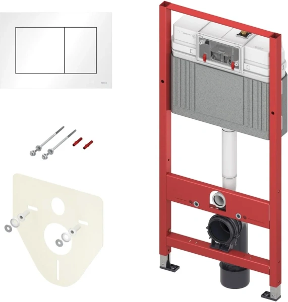 Инсталляция для унитаза Tece TECEbase 2.0 с белой кнопкой смыва - фото 1