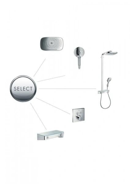 Смеситель для душа Hansgrohe ShowerSelect на 2 потребителя, белая - фото 3