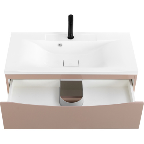 Тумба под раковину подвесная BelBagno Marino 80 см capucino lucido, моноблок - фото 5