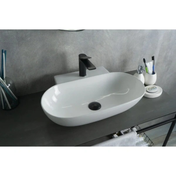 Раковина GID Lago N9234 56 см белая - фото 3