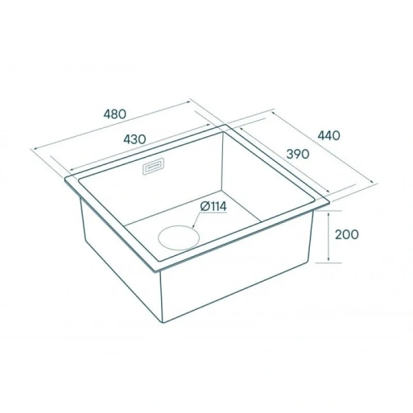 Мойка для кухни Paulmark Weser 48 см брашированное золото, врезные - фото 2
