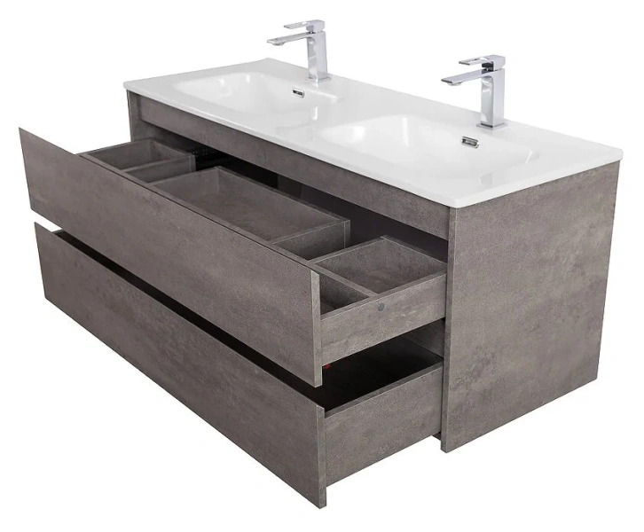 Тумба под раковину подвесная BelBagno Kraft 120 см Cemento Grigio, 120 см - фото 6