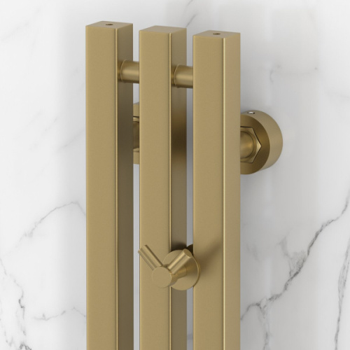 Полотенцесушитель водяной Сунержа Вердикт PRO 10х120 см золотой шелк - фото 2