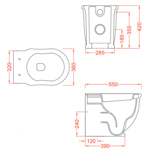 Унитаз напольный ArtCeram Hermitage HEV005 - фото 3