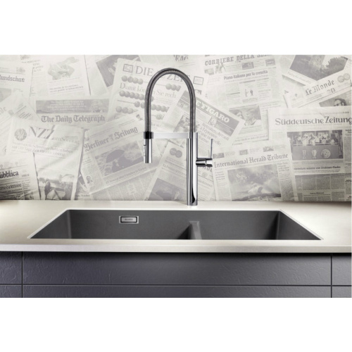Мойка для кухни Blanco Subline 480/320-U 85.5 см темная скала - фото 3