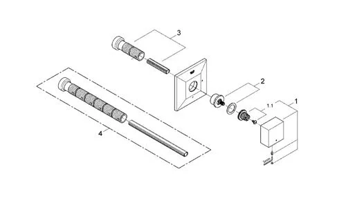 Накладная панель скрытой вентильной головки Grohe Allure Brilliant 19796000 - фото 3