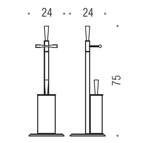 Стойка для ванной Colombo Isole хром - фото 2