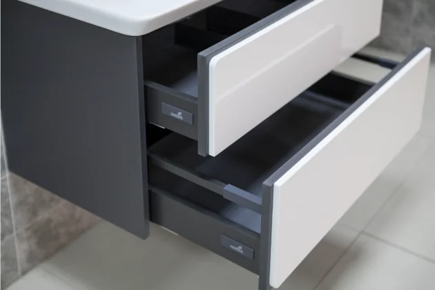 Тумба с раковиной подвесная Roca Ronda ZRU9302964 70 см 2 выдвижных ящика, современная, hi-tech - фото 3