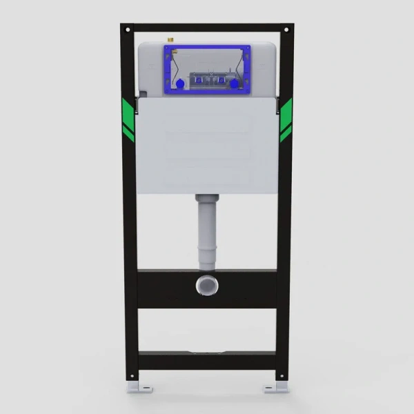 Инсталляция для унитаза Black&White Universe с бачком - фото 2