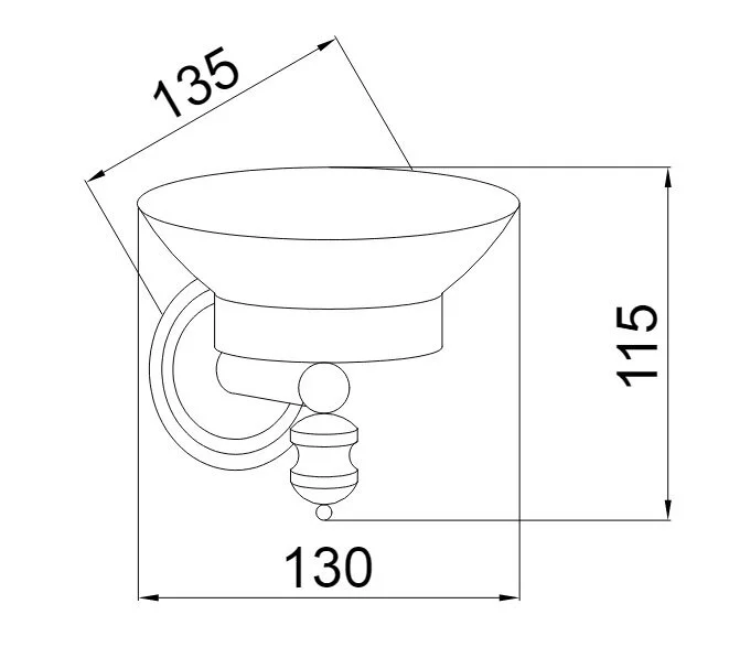 Мыльница Boheme Vogue 101 хром - фото 2