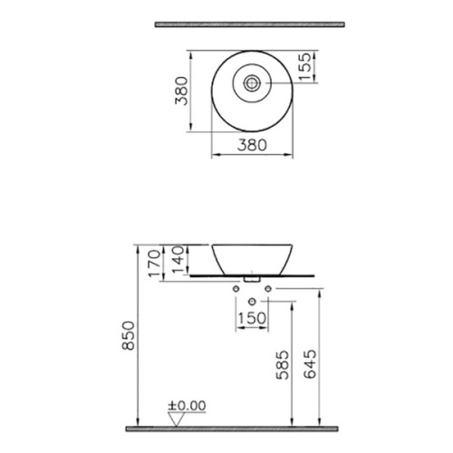 Раковина накладная VitrA Geo  - фото 3