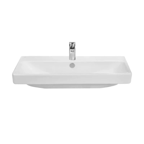 Тумба с раковиной подвесная Акватон Оливия 80 см бежевый/дуб велл, 80 см - фото 6