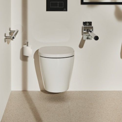 Поручень для ванной Ideal Standard Contour хром, складной, настенные - фото 5