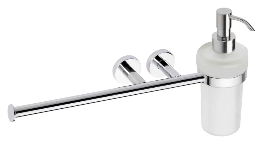 Полотенцедержатель Bemeta Omega с дозатором - фото 1