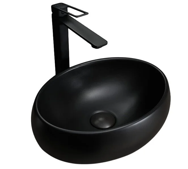 Раковина GID Lago Bm9030ds 40 см черная - фото 1
